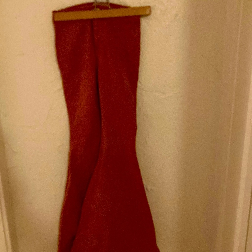 Free people rust colored super bell jeans